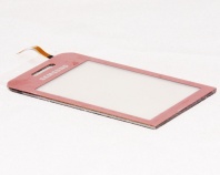 Тач скрин (touch screen) Samsung S5230 Pink с самоклейкой
