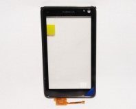 Тач скрин (touch screen) Nokia N8 Black (в рамке) ORIGINAL 100%