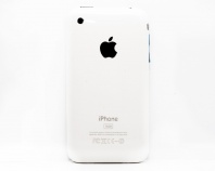 Задняя крышка для iPhone 3G 16GB в сборе с хром. рамкой + разъем заряд + разъем гарнит + АКБ (белая)