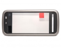 Тач скрин (touch screen) Nokia 5230/5228 Black в рамке + передняя часть