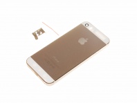 Задняя крышка АКБ back cover IPhone 5S золото