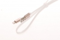 USB дата-кабель Remax для iPhone 5C/5G/5S (плоский белый)