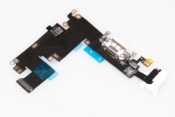 Шлейф (Flat Cable) iPhone 6G plus (5.5) white (разъем зарядки) orig
