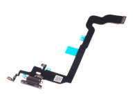 Шлейф (Flat Cable) iPhone 10/X black (разъем зарядки) orig