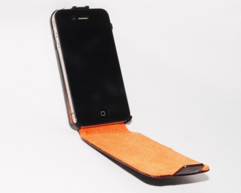Сумка книжка IPhone 4G белая змея