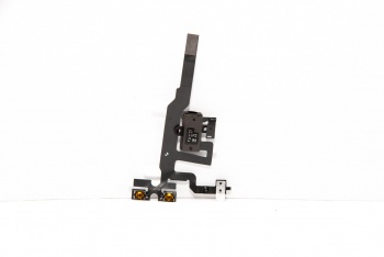 Шлейф (Flat Cable) Iphone 4S + разъем гарнитуры (black) orig