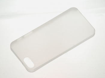 Ультратонкий чехол для IPhone 5G (пластик) серый