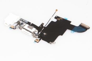 Шлейф (Flat Cable) iPhone 6S (4.7) white (разъем зарядки) orig