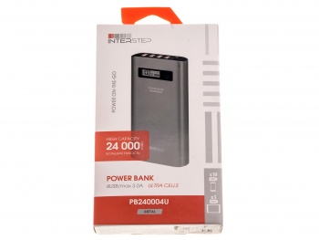 Power Bank INTERSTEP 24000 4U mAh silver