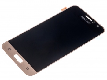 Дисплей (LCD) Samsung Galaxy J1/J120 (2016) + тачскрин gold